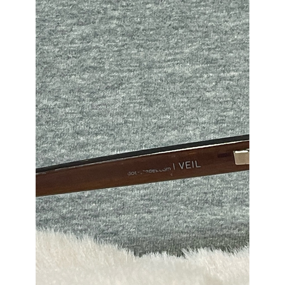 Women's Dot Dash Veil Sunglasses Brown - Picture 3 of 6